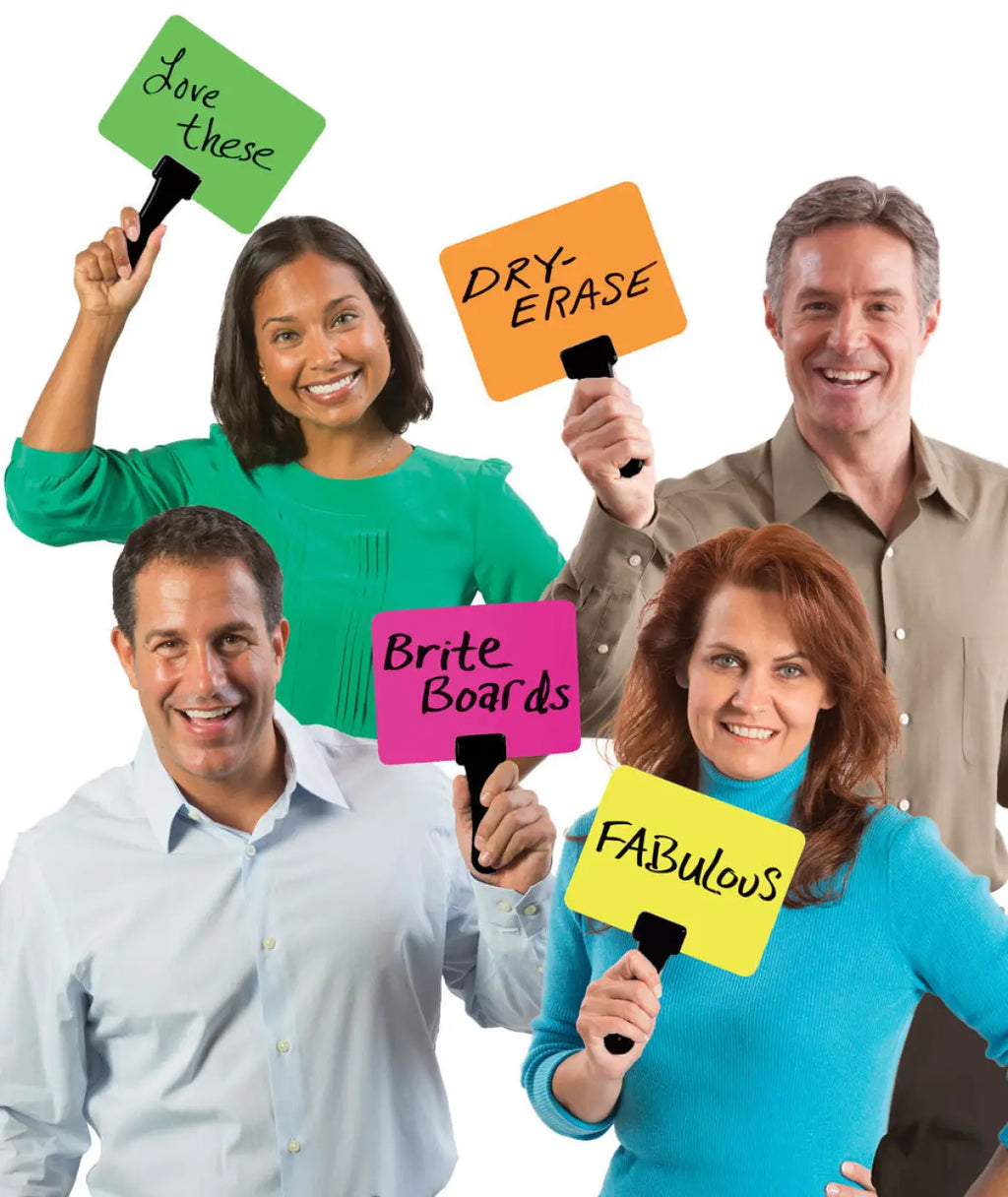 Briteboards® Dry-erase Boards w/ Erasers (10/set)